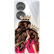 Прозорий чохол BoxFace Honor 70 Queen and Princess