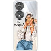 Прозорий чохол BoxFace Honor 70 Live The Moment