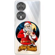 Прозорий чохол BoxFace Honor 70 Cool Santa