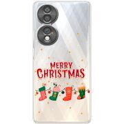 Прозорий чохол BoxFace Honor 70 Merry Christmas