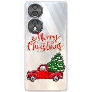 Прозорий чохол BoxFace Honor 70 Holiday Car