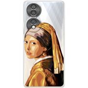 Прозорий чохол BoxFace Honor 70 Девушка с жемчужной серёжкой