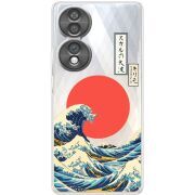 Прозорий чохол BoxFace Honor 70 Большая волна в Канагаве