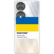 Прозорий чохол BoxFace Honor 70 Pantone вільний синій