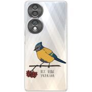 Прозорий чохол BoxFace Honor 70 Синиця і калина