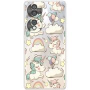 Прозорий чохол BoxFace Honor 70 Unicorns