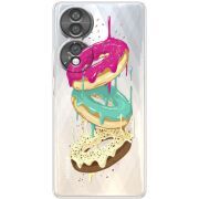 Прозорий чохол BoxFace Honor 70 Donuts