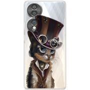 Прозорий чохол BoxFace Honor 70 Steampunk Cat