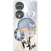 Прозорий чохол BoxFace Honor 70 Just Love