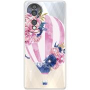 Чохол зі стразами Honor 70 Pink Air Baloon
