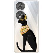 Чохол зі стразами Honor 70 Egipet Cat