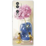 Чохол зі стразами Honor 70 Little Boy and Girl