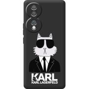 Чорний чохол BoxFace Honor 70 Cat in Black