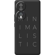 Чорний чохол BoxFace Honor 70 Minimalistic