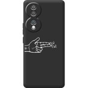 Чорний чохол BoxFace Honor 70 Pew Pew