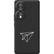 Чорний чохол BoxFace Honor 70 Paper Plane