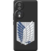 Чорний чохол BoxFace Honor 70 Атака Титанов Крылья Свободы