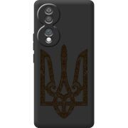 Чорний чохол BoxFace Honor 70 Ukrainian Trident