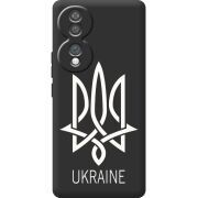 Чорний чохол BoxFace Honor 70 Тризуб монограмма ukraine