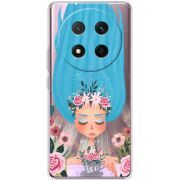 Прозорий чохол BoxFace Honor Magic 7 Lite 5G Blue Hair