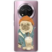 Прозорий чохол BoxFace Honor Magic 7 Lite 5G Dog Coffeeman