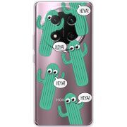 Прозорий чохол BoxFace Honor Magic 7 Lite 5G с 3D-глазками HIYA