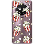 Прозорий чохол BoxFace Honor Magic 7 Lite 5G с 3D-глазками Popcorn