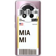 Прозорий чохол BoxFace Honor Magic 7 Lite 5G Ticket Miami