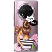 Прозорий чохол BoxFace Honor Magic 7 Lite 5G Super Mama and Daughter