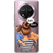 Прозорий чохол BoxFace Honor Magic 7 Lite 5G Super Mama and Son