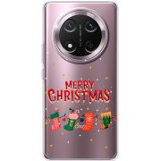 Прозорий чохол BoxFace Honor Magic 7 Lite 5G Merry Christmas