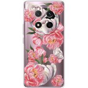 Прозорий чохол BoxFace Honor Magic 7 Lite 5G Peony Watercolor Style
