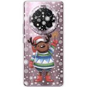 Прозорий чохол BoxFace Honor Magic 7 Lite 5G Christmas Deer with Snow