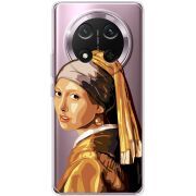 Прозорий чохол BoxFace Honor Magic 7 Lite 5G Девушка с жемчужной серёжкой