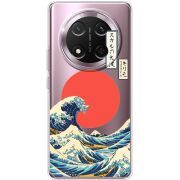 Прозорий чохол BoxFace Honor Magic 7 Lite 5G Большая волна в Канагаве