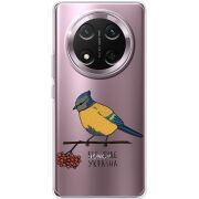 Прозорий чохол BoxFace Honor Magic 7 Lite 5G Синиця і калина