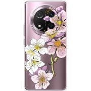Прозорий чохол BoxFace Honor Magic 7 Lite 5G Cherry Blossom