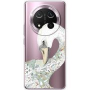 Прозорий чохол BoxFace Honor Magic 7 Lite 5G Swan