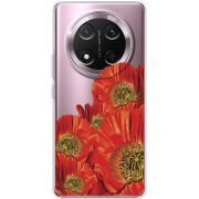 Прозорий чохол BoxFace Honor Magic 7 Lite 5G Red Poppies