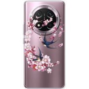Чохол зі стразами Honor Magic 7 Lite 5G Swallows and Bloom