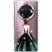 Чохол зі стразами Honor Magic 7 Lite 5G Girl in the green dress