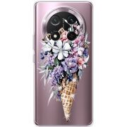 Чохол зі стразами Honor Magic 7 Lite 5G Ice Cream Flowers