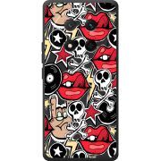 Чорний чохол BoxFace Honor Magic 7 Lite 5G Rock Graffiti