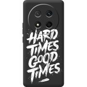 Чорний чохол BoxFace Honor Magic 7 Lite 5G Hard Times Good Times