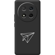 Чорний чохол BoxFace Honor Magic 7 Lite 5G Paper Plane