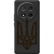 Чорний чохол BoxFace Honor Magic 7 Lite 5G Ukrainian Trident