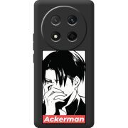 Чорний чохол BoxFace Honor Magic 7 Lite 5G Attack On Titan - Ackerman