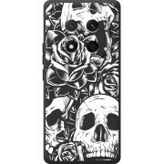 Чорний чохол BoxFace Honor Magic 7 Lite 5G Skull and Roses