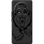 Чорний чохол BoxFace Honor Magic 7 Lite 5G Grizzly Bear