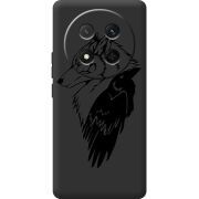 Чорний чохол BoxFace Honor Magic 7 Lite 5G Wolf and Raven